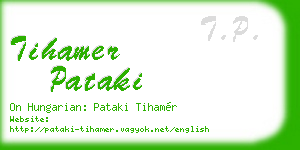 tihamer pataki business card