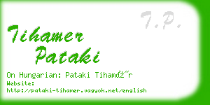 tihamer pataki business card